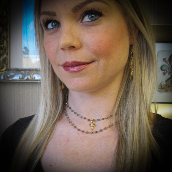 Baby Shark's Tooth on Pyrite Necklace - Image 2