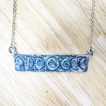 Moon Phases Bar Necklace