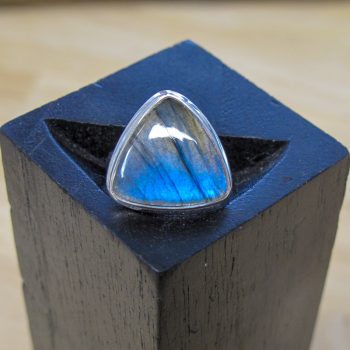 Sterling Silver Bezel Labradorite Ring