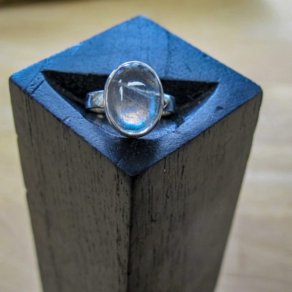 Sterling Silver Bezel Labradorite Ring - Image 2