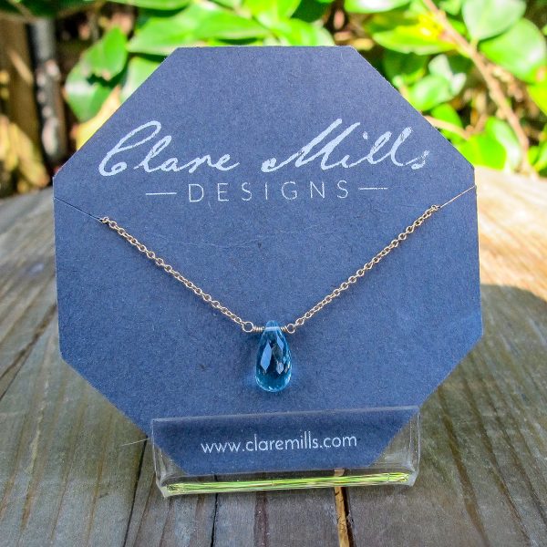 Swiss Blue Topaz Necklace