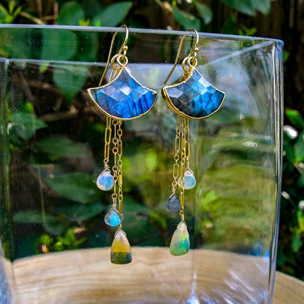 Labradorite & Opal Earrings - Image 3