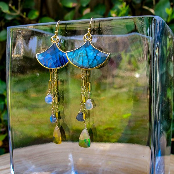 Labradorite & Opal Earrings - Image 2