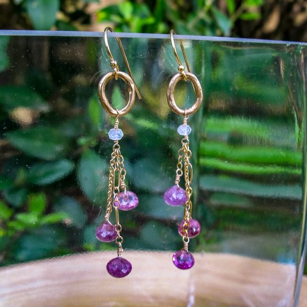 Pink Sapphire Earrings