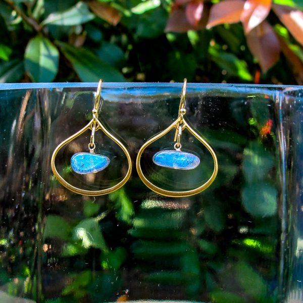 AAA Labradorite Pebble Earrings