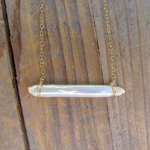 Pearl Bar Necklace
