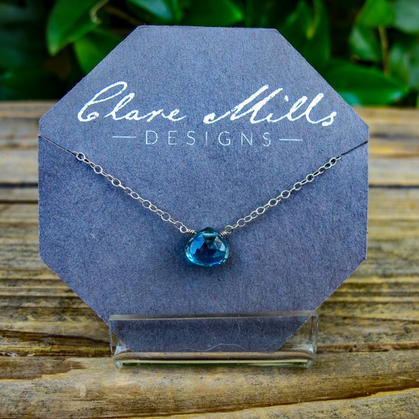 London Blue Topaz Necklace - Image 4