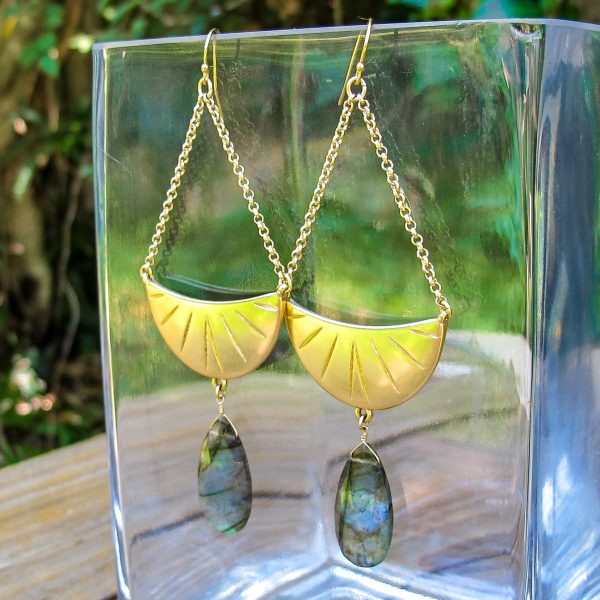 Cressida Labradorite Earrings - Image 2