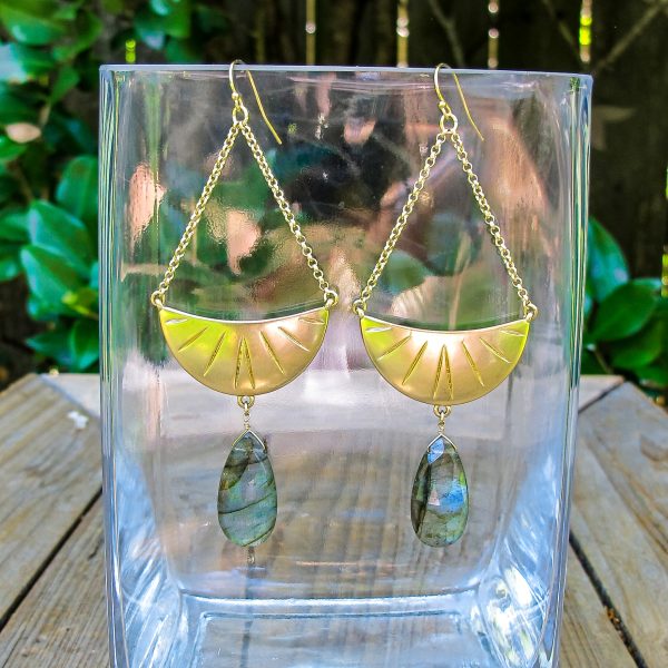 Cressida Labradorite Earrings