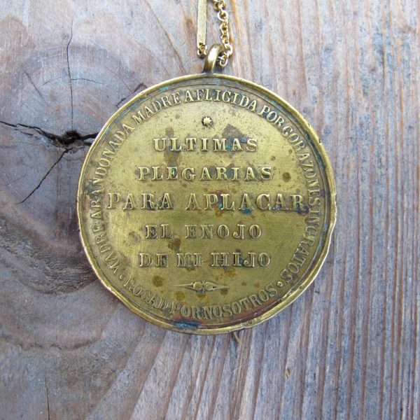 Antique Catholic Medal Necklace - Image 3