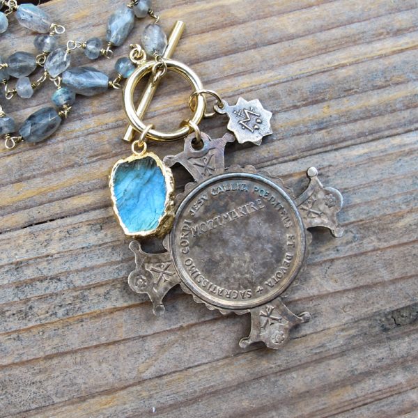 French Sacred Heart Montmartre Cross Necklace - Image 3