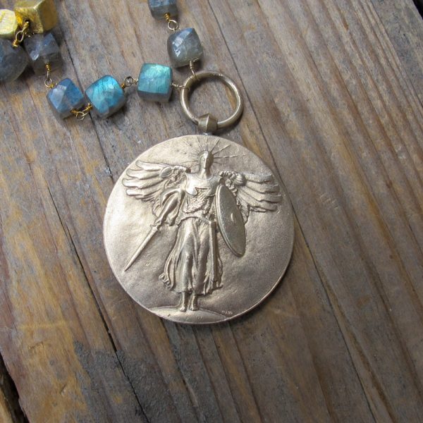 WWI Victory Medal & Labradorite - Image 2