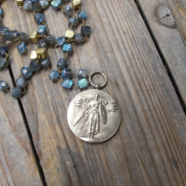 WWI Victory Medal & Labradorite - Image 4