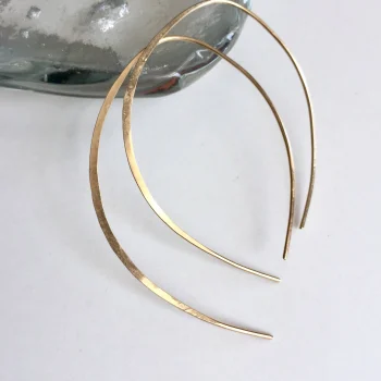 Gold Filled Open Hoop Earrings
