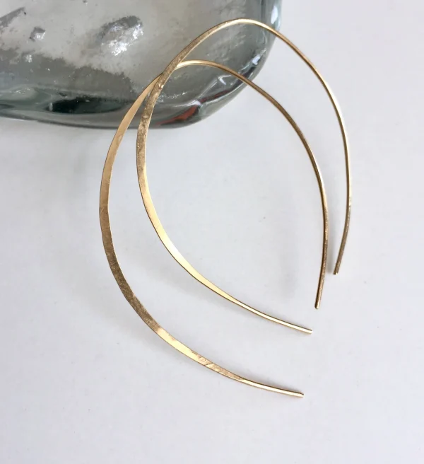 Gold Filled Open Hoop Earrings