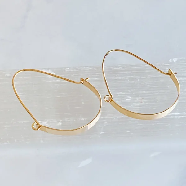 14k Gold Filled Swing Hoop Earrings