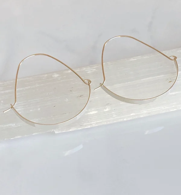 Sterling Silver Swing Hoop Earrings - Image 4