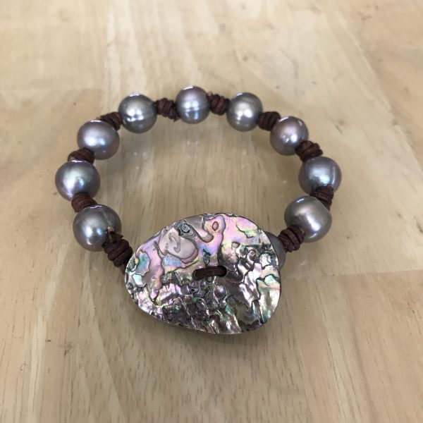 Reserved Pearl & Abalone Bracelet