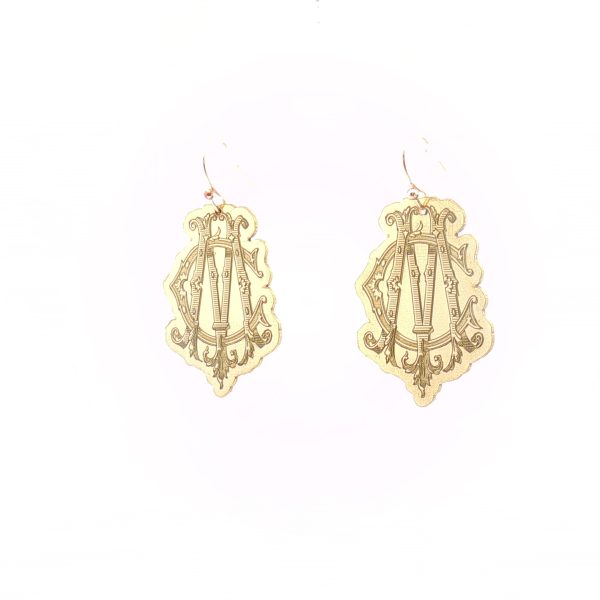 “Heritage Interlock” Custom Monogram Earrings - Image 6