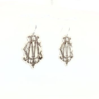 “Heritage Interlock” Custom Monogram Earrings