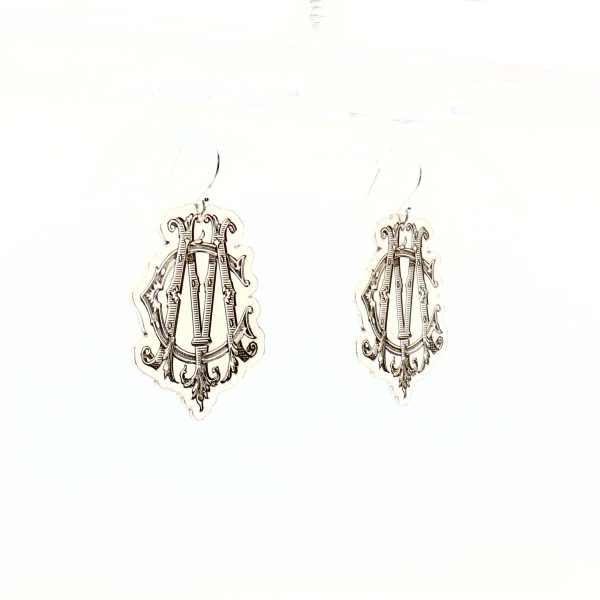“Heritage Interlock” Custom Monogram Earrings