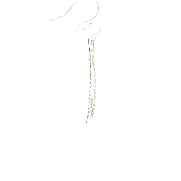 “Miraculous Rose Drop” Argentium-Silver Earrings - Image 4