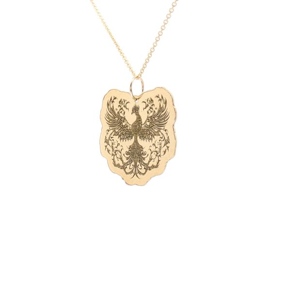 “Rising Phoenix” Deep-Relief Pendant - Image 3