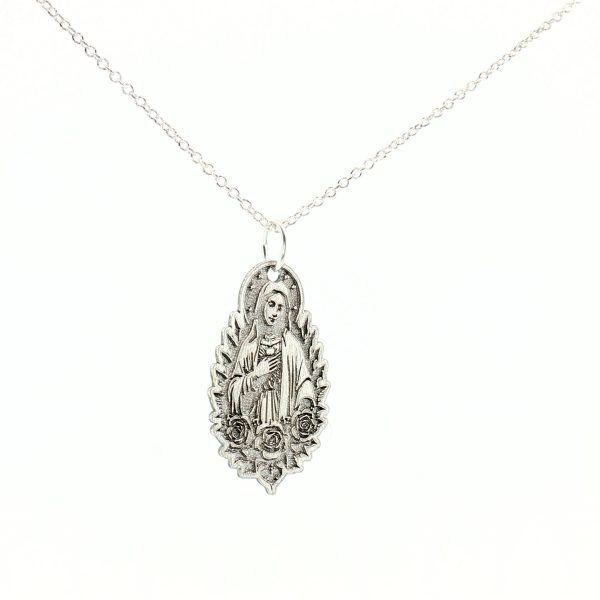 “Petite Miraculous Rose” Laser-Engraved Pendant - Image 2
