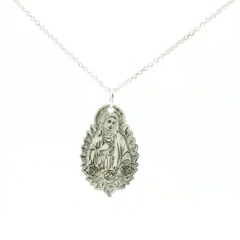 “Petite Miraculous Rose” Laser-Engraved Pendant