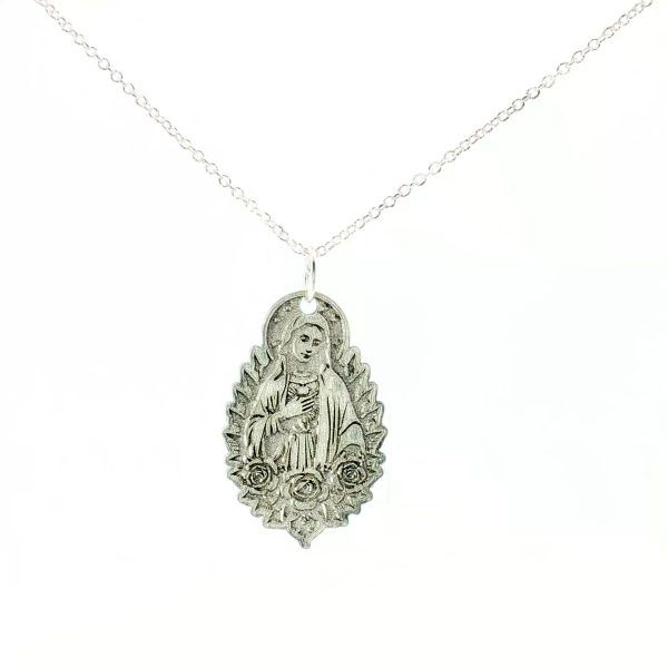 “Petite Miraculous Rose” Laser-Engraved Pendant