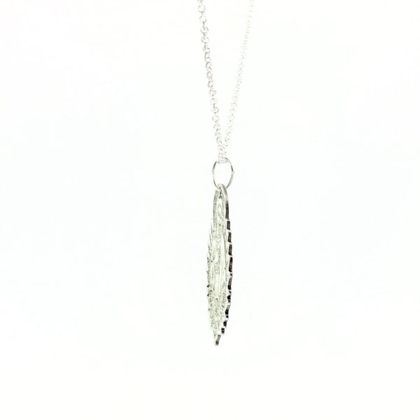“Petite Miraculous Rose” Laser-Engraved Pendant - Image 3