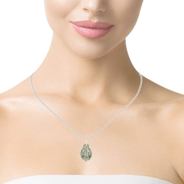 “Petite Miraculous Rose” Laser-Engraved Pendant - Image 4
