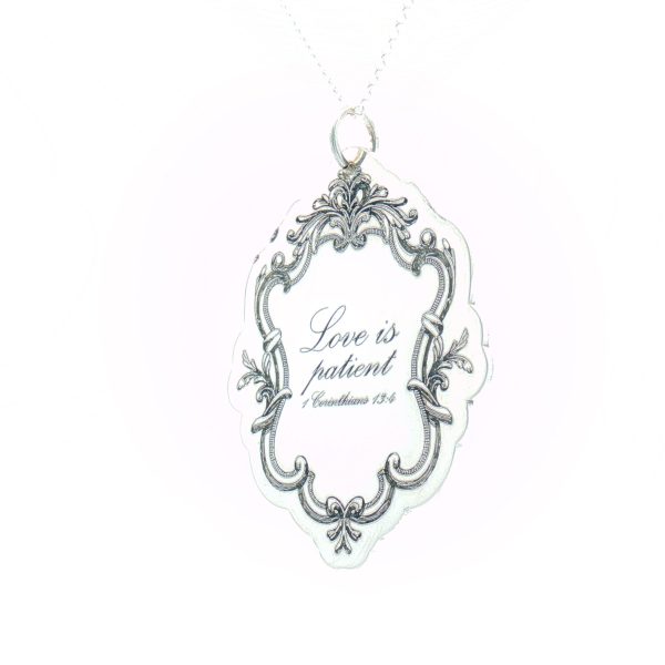 “Love Is Patient” Deep-Relief Crest Pendant - Image 2