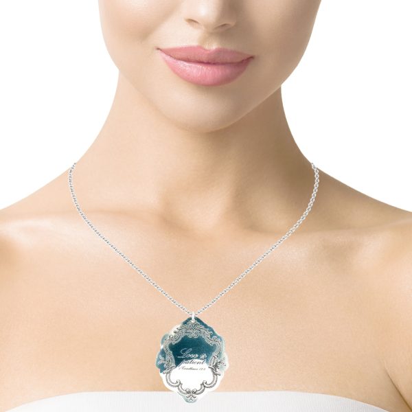 “Love Is Patient” Deep-Relief Crest Pendant - Image 3