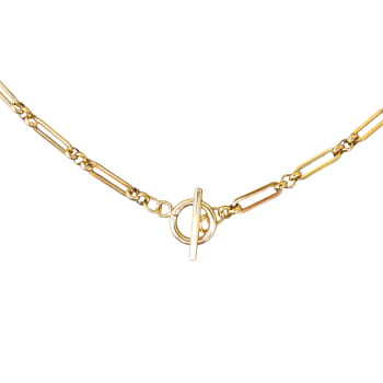 Gold Plated Stainless Steel Large Fancy Link Chain