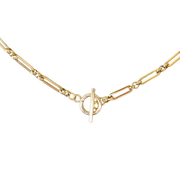 Gold Plated Stainless Steel Large Fancy Link Chain